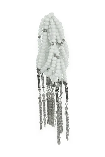 10 Adet 33lü Hac Umre Hediyelik Tesbih - Beyaz - ihvanonline (1)