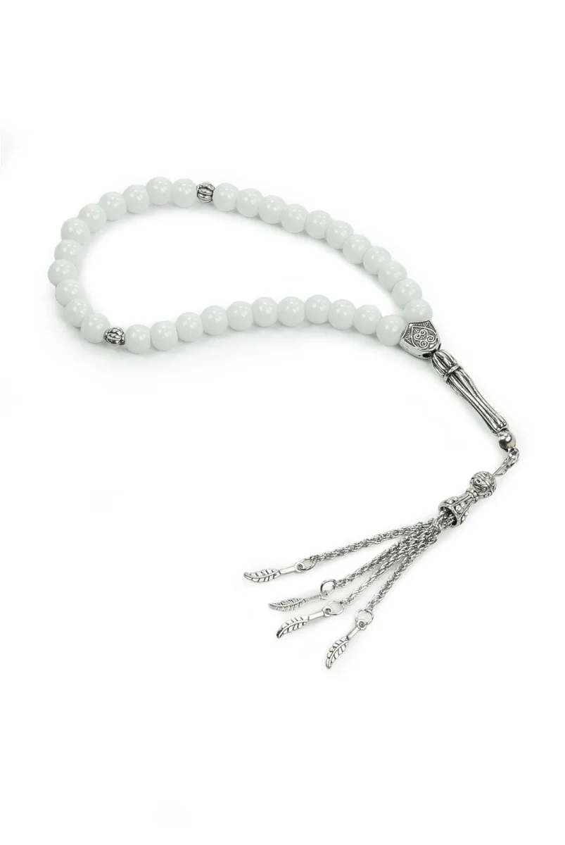 10 Adet 33lü Hac Umre Hediyelik Tesbih - Beyaz - 4