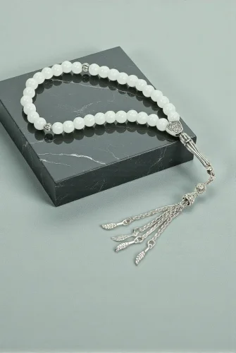 10 Adet 33lü Hac Umre Hediyelik Tesbih - Beyaz - 5