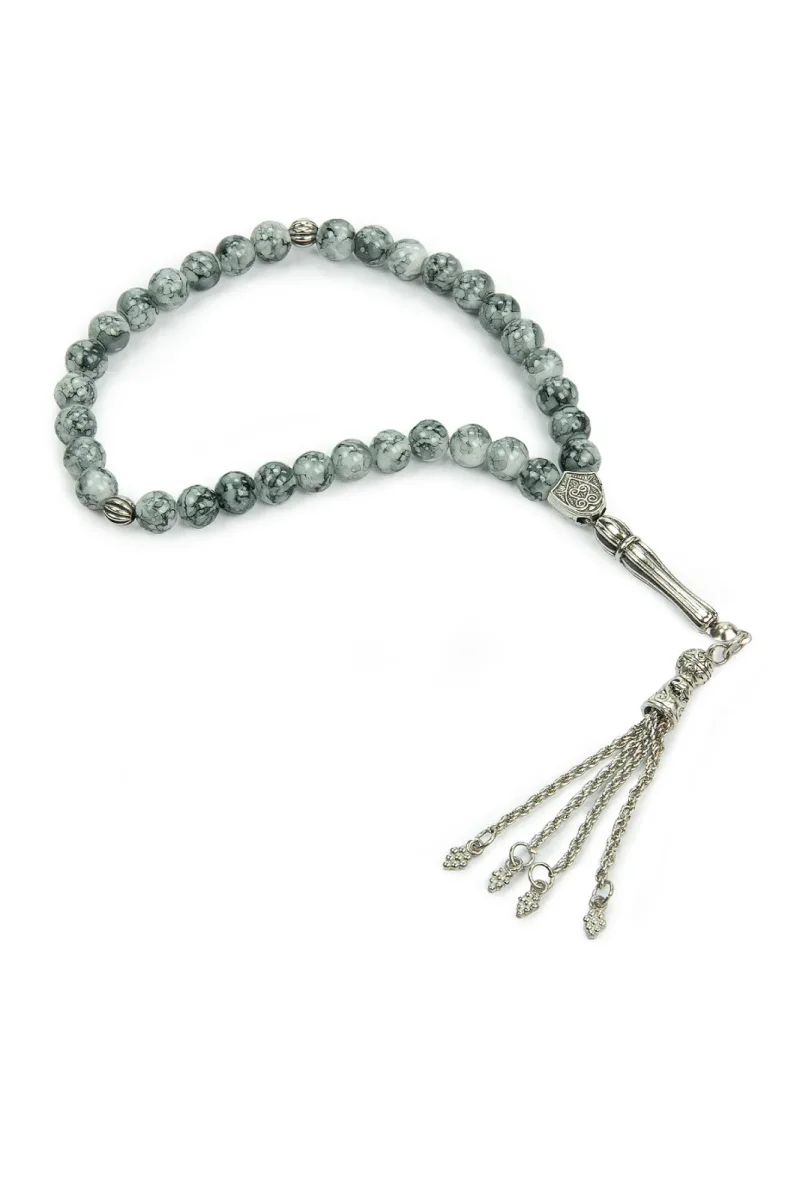 10 Adet 33lü Hac Umre Hediyelik Tesbih - Gri - 4