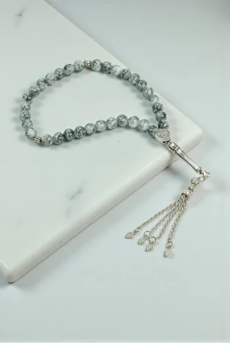 10 Adet 33lü Hac Umre Hediyelik Tesbih - Gri - 5