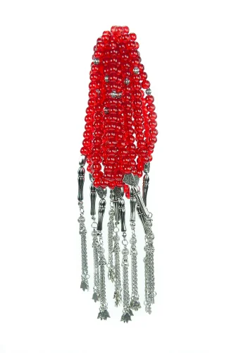 10 Adet 33lü Hac Umre Hediyelik Tesbih - Kırmızı - ihvanonline (1)