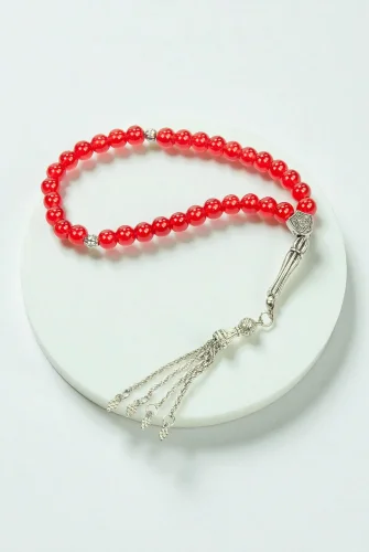 10 Adet 33lü Hac Umre Hediyelik Tesbih - Kırmızı - 5