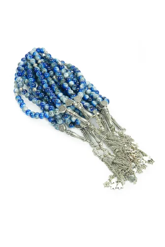 10 Adet 33lü Hac Umre Hediyelik Tesbih - Lacivert - 3