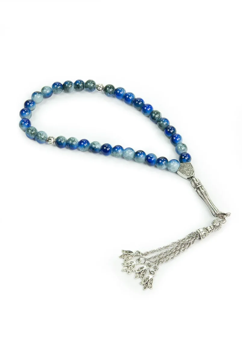 10 Adet 33lü Hac Umre Hediyelik Tesbih - Lacivert - 4