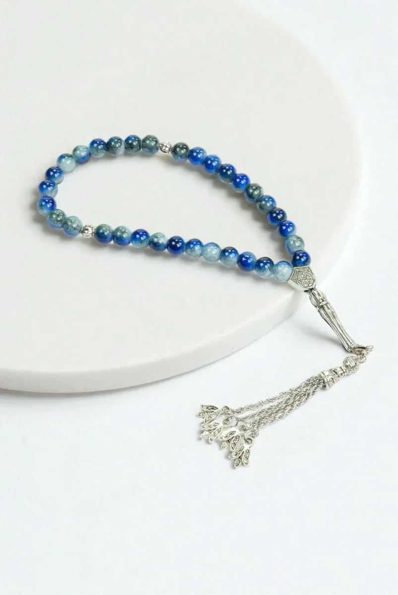 10 Adet 33lü Hac Umre Hediyelik Tesbih - Lacivert - 5