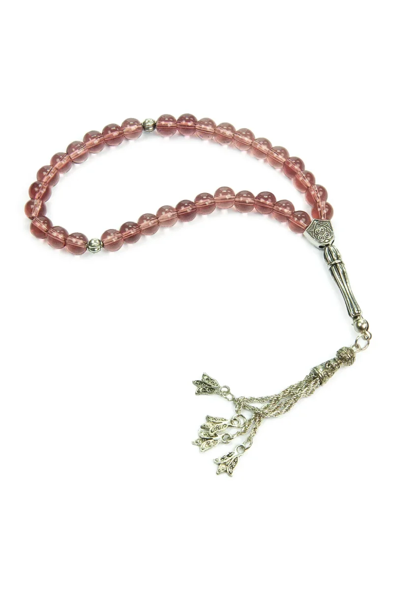 10 Adet 33lü Hac Umre Hediyelik Tesbih - Mercan - 4