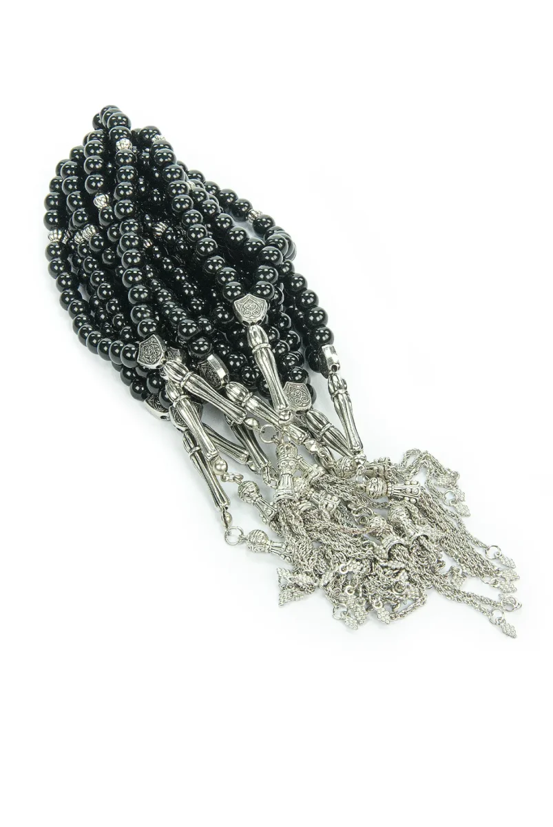 10 Adet 33lü Hac Umre Hediyelik Tesbih - Siyah - 3