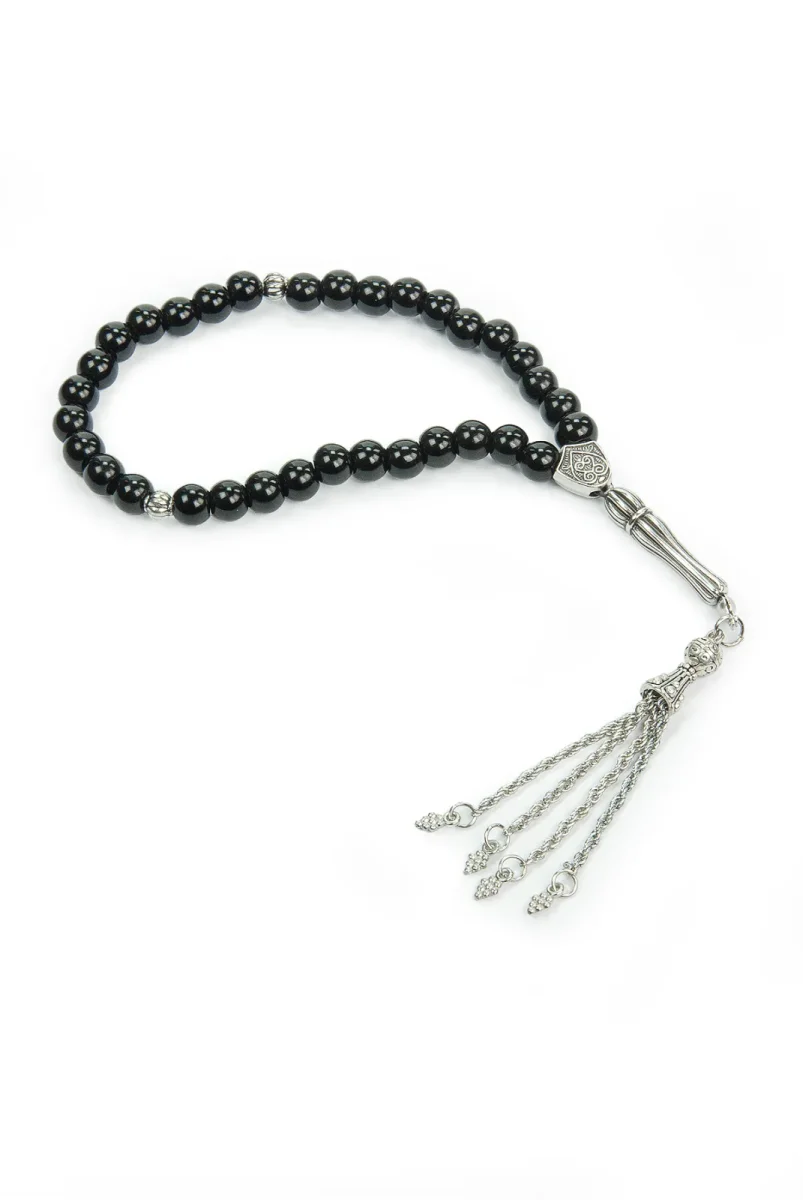 10 Adet 33lü Hac Umre Hediyelik Tesbih - Siyah - 4