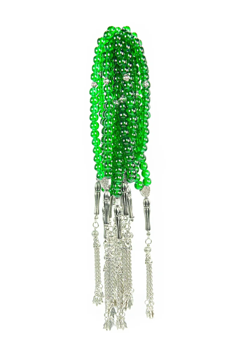 10 Adet 33lü Hac Umre Hediyelik Tesbih - Yeşil - 2