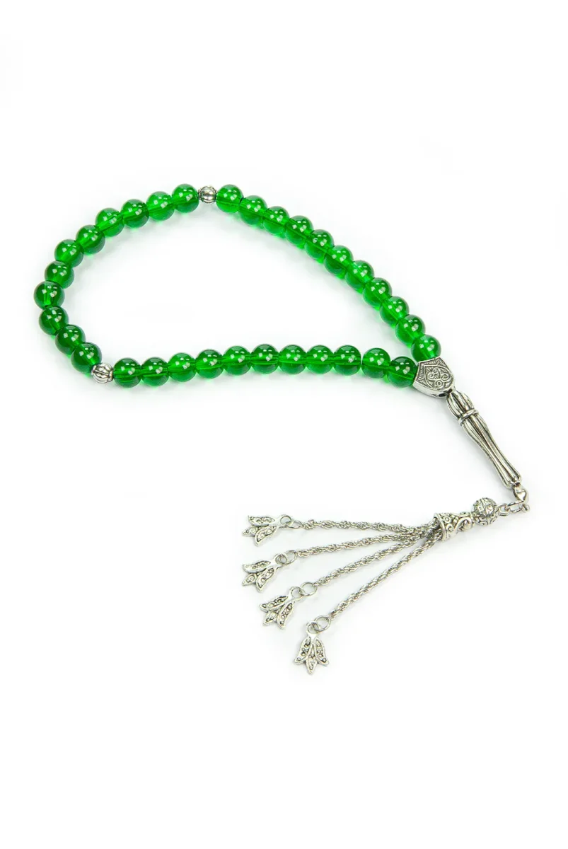10 Adet 33lü Hac Umre Hediyelik Tesbih - Yeşil - 4