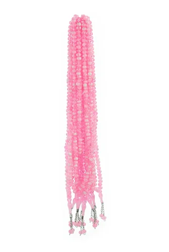 10 Adet 99lu Namaz Tesbihi 10mm Hac Umre Hediyelik - Pembe - 3