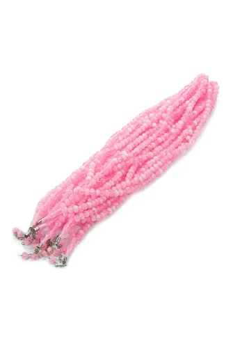 10 Adet 99lu Namaz Tesbihi 10mm Hac Umre Hediyelik - Pembe - 4