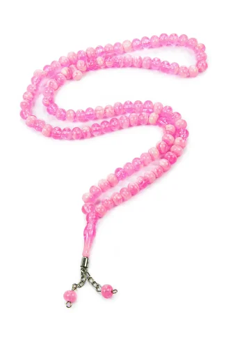 10 Adet 99lu Namaz Tesbihi 10mm Hac Umre Hediyelik - Pembe - 6