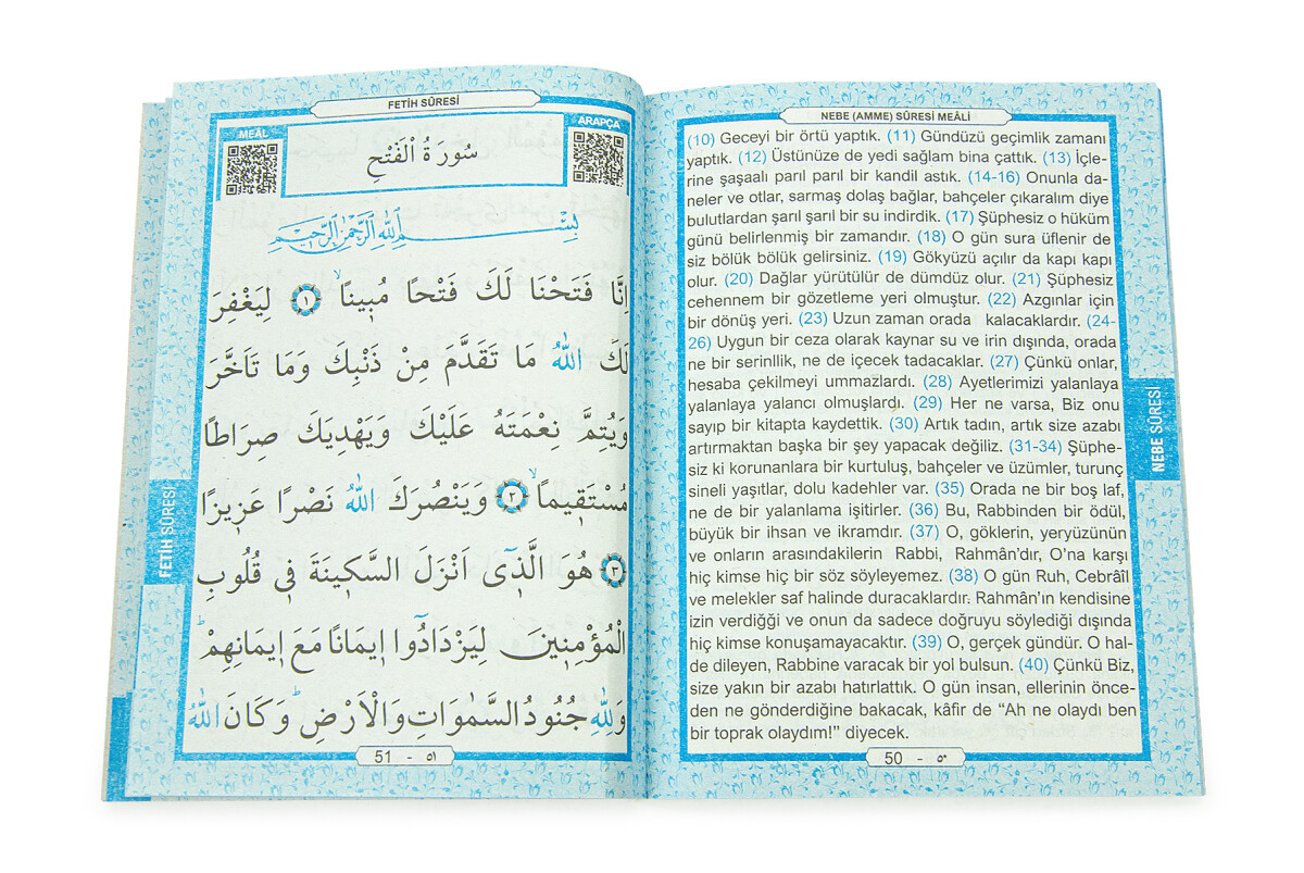 10 Adet Hediyelik 3'lü Mevlüt Seti İsme Özel Etiketli Çantalı Tesbihli, 80 Sayfa Yasin Kitabı - Mavi - 6
