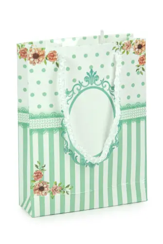 10 Adet Hediyelik 5'li Mevlüt Seti İsme Özel Etiketli Çantalı Tesbihli, Magnetli, Yasin Kitabı - Yeşil - 3