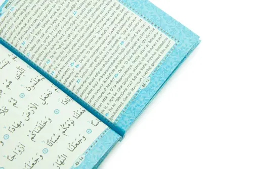 10 Adet Hediyelik Mevlüt Seti İsme Özel Etiketli Çantalı 80 Sayfa Yasin Kitabı - Mavi - 3