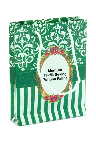 10 Adet Hediyelik Mevlüt Seti İsme Özel Etiketli Çantalı 80 Sayfa Yasin Kitabı - Yeşil - ihvanonline (1)