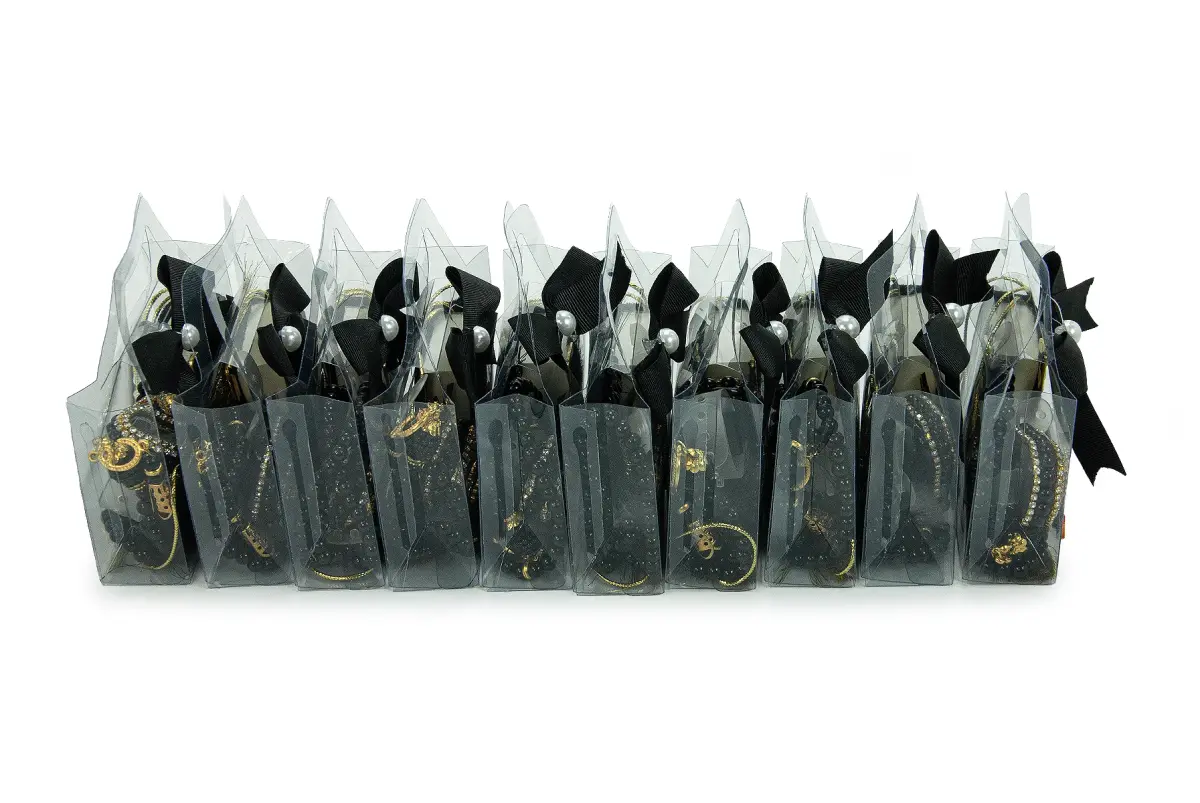 10 Adet İsme Özel Çantalı Mevlüt Hediyelik - Zikirmatik Tesbih Mini Kuranı Kerim Seti - Siyah - 5