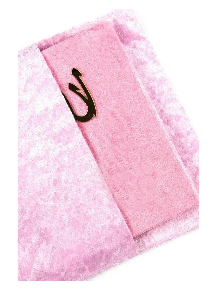 10 Adet Kadife Kaplı Yasin Kitabı - Çanta Boy - Tesbihli - Keseli - Kutulu - Pembe Renk - Mevlit Hediyeliği - 3