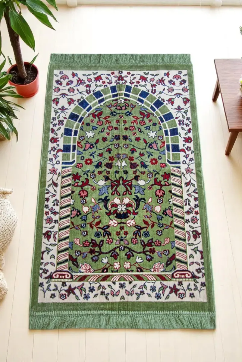 10 Adet Kadife Ravza Desenli Seccade - 2