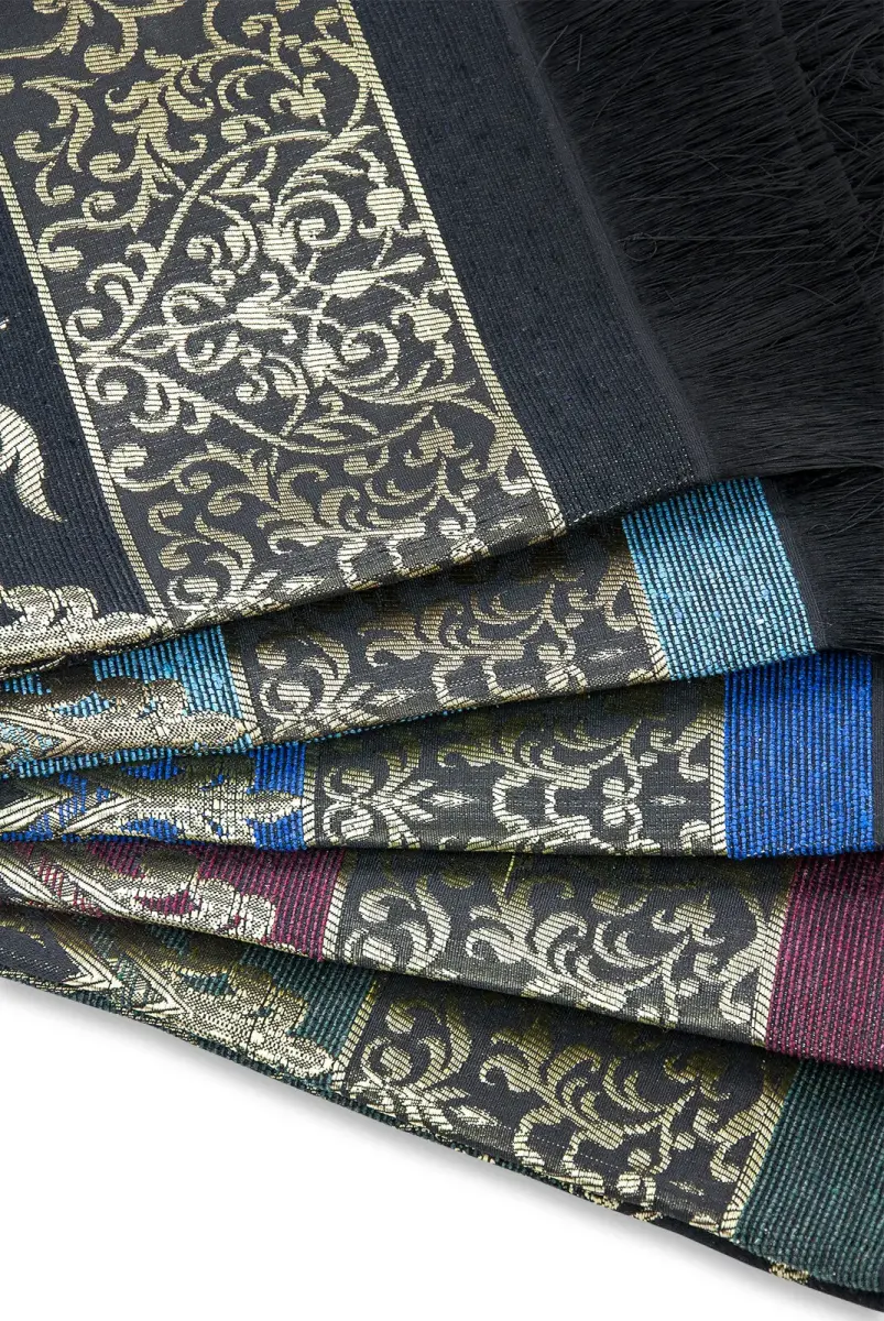 10 Adet Osmanlı Tafta Seccade 5 Renk - 5