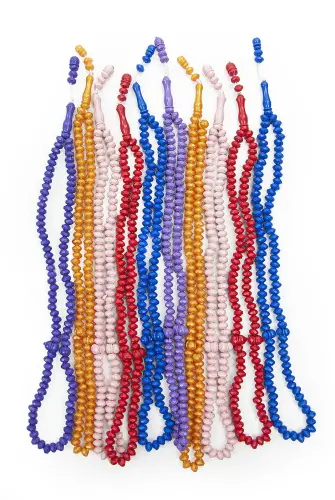 10 PCS Rose Scented Prayer Beads - Heart Boxed - Mixed Color - Hajj Umrah Mevlüt Gift - İhvan (1)