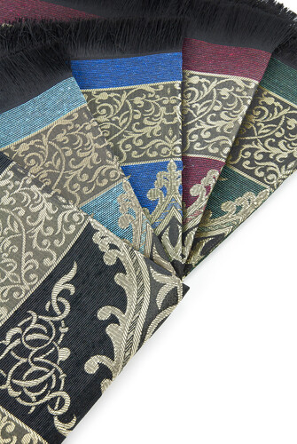 10 Pieces Ottoman Taffeta Prayer Rug 5 Colors - 6