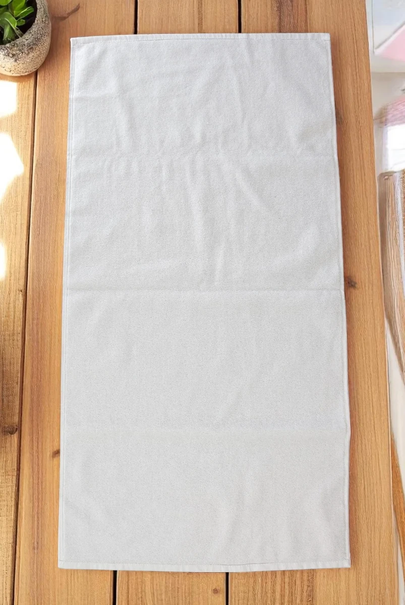 %100 Pamuk Yumuşak Dokulu Tüy Dökmez El Yüz ve Abdest Havlusu 50 X 90 cm - Beyaz - 6