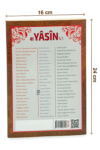 10’lu 41 Yasin Seti Bilgisayar Hatlı Türkçe Okunuş ve Anlamlarıyla - Orta Boy - 5