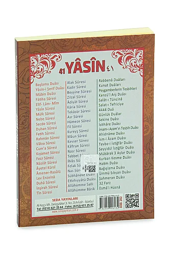 10’lu 41 Yasin Seti Fihristli Bilgisayar Hatlı Türkçe Okunuş ve Anlamlarıyla - Çanta Boy - 4