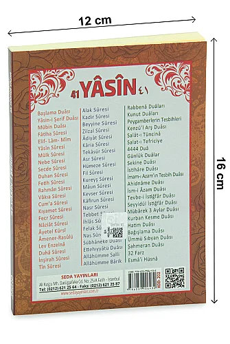 10’lu 41 Yasin Seti Fihristli Bilgisayar Hatlı Türkçe Okunuş ve Anlamlarıyla - Çanta Boy - 5