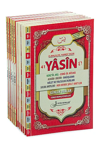 10’lu Dağıtmalık 41 Yasin Kitabı - Orta Boy - 192 Sayfa - Fetih Yayınları - Mevlid Hediyeliği - ihvanonline (1)