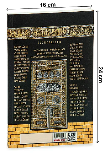 10’lu Dağıtmalık 41 Yasin Türkçe Okunuşlu Mealli Kabe Desenli Orta Boy 128 Sayfa - 4