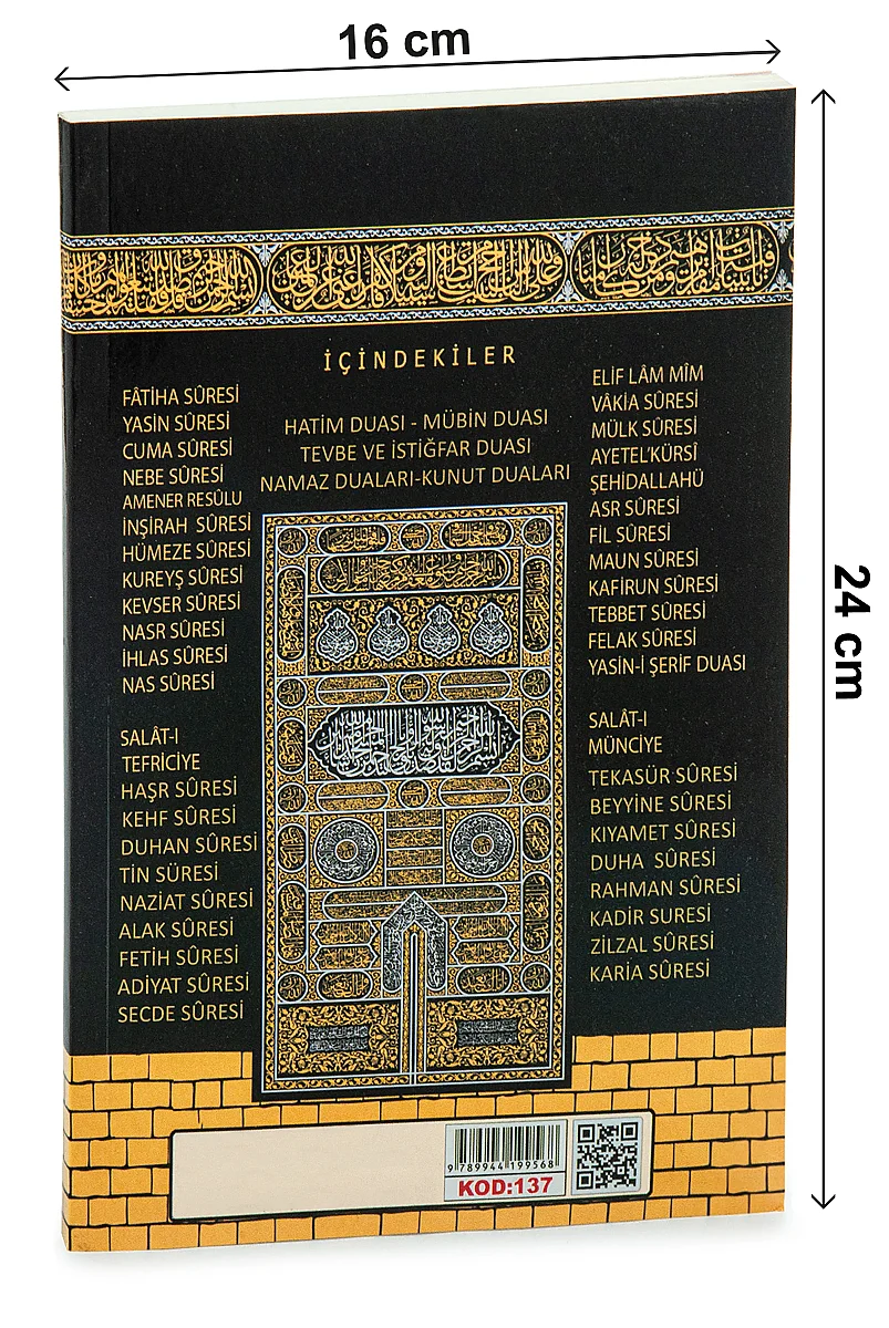 10’lu Dağıtmalık 41 Yasin Türkçe Okunuşlu Mealli Kabe Desenli Orta Boy 128 Sayfa - 4