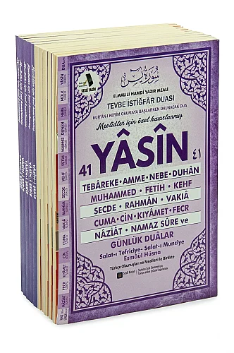 10’lu Türkçe Mealli 41 Yasin Orta Boy 192 Sayfa QR Kodlu, Sesli Dinleme - Mor - 3