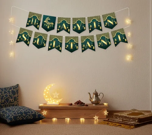 11 Ayın Sultanı Ramazan Zikzak Banner Dini Ramazan Süsü - 1