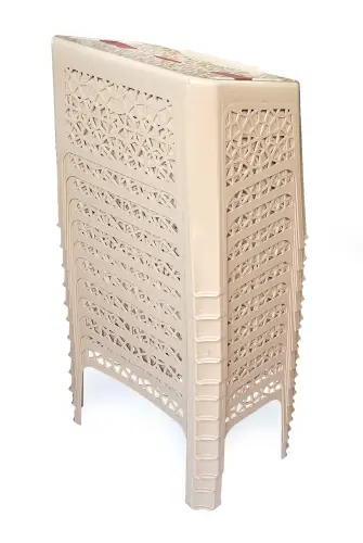 12 Adet Cami ve Kuran Kursları için Takke Hediyeli Plastik Rahle Masası - 4