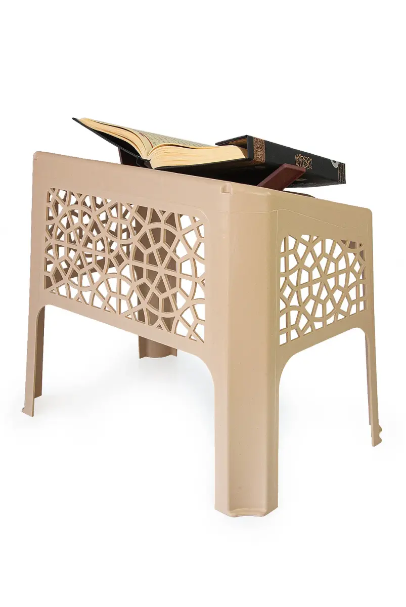 12 Adet Cami ve Kuran Kursları için Takke Hediyeli Plastik Rahle Masası - 6