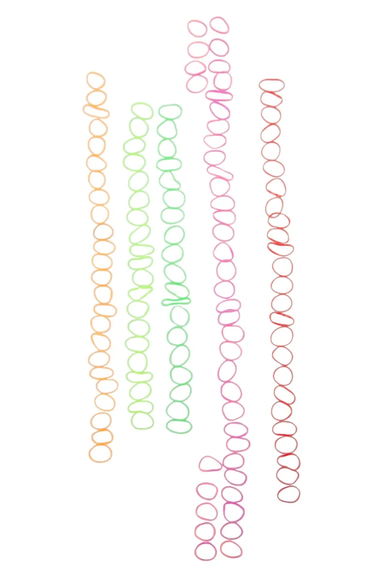 129 Adet Çantalı Çocuk Saç Tokası & Saç Lastiği Seti - Çocuk Hac Umre Hediyesi - Karışık Renkli - 4