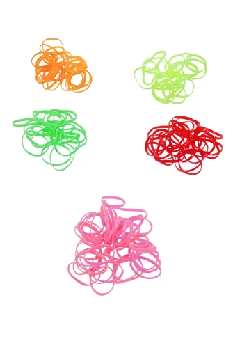 129 Adet Çantalı Çocuk Saç Tokası & Saç Lastiği Seti - Çocuk Hac Umre Hediyesi - Karışık Renkli - 5