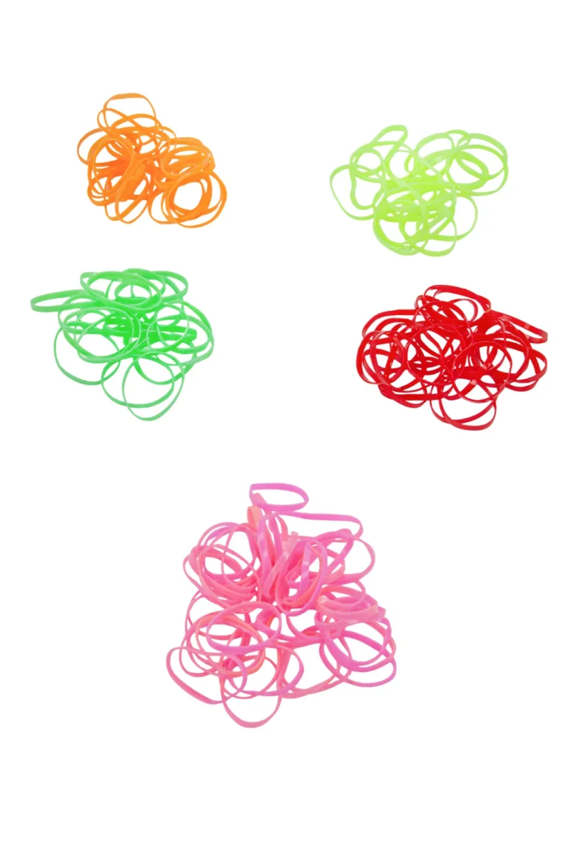 129 Adet Çantalı Çocuk Saç Tokası & Saç Lastiği Seti - Çocuk Hac Umre Hediyesi - Karışık Renkli - 5