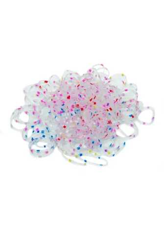 149 Adet Çantalı Çocuk Saç Tokası Saç Lastiği Seti - Çocuk Hac Umre Hediyesi - Şeffaf Renkli - 3