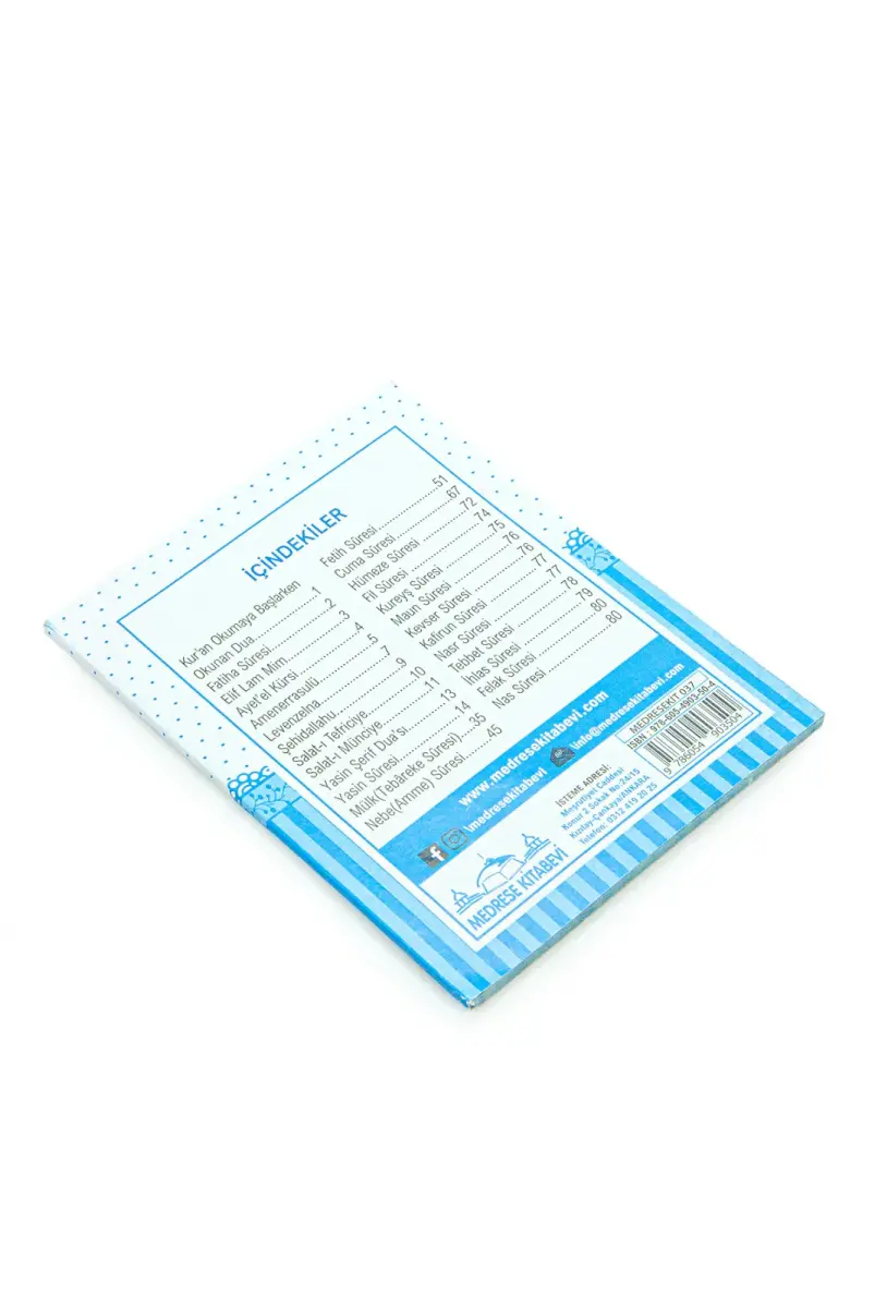 20 Adet Hediyelik 3'lü Mevlüt Seti İsme Özel Etiketli Çantalı Tesbihli, 80 Sayfa Yasin Kitabı - Mavi - 5