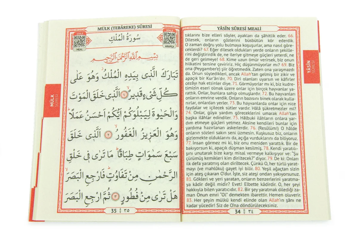 20 Adet Hediyelik 4'lü Mevlüt Seti - İsme Özel Etiketli - Çanta, Tesbih, Magnet Yasin Kitabı - Pembe - 7