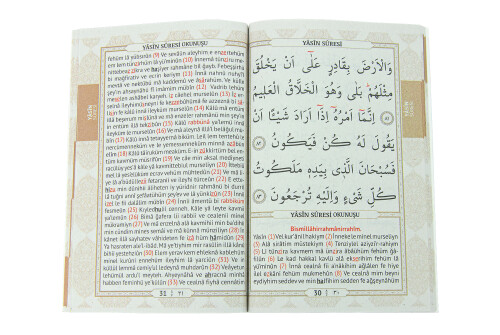 20 Adet Hediyelik 5'li Mevlüt Seti İsme Özel Çantalı Tesbihli Yasin Kitabı - Pembe - 6