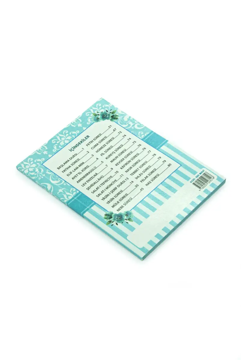 20 Adet Hediyelik Mevlüt Seti İsme Özel Etiketli Çantalı 80 Sayfa Yasin Kitabı - Mavi - 5