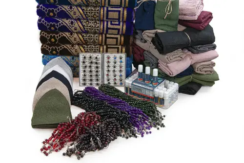 20 Kişilik Hac ve Umre Hediyelik Dodya Kadife Seccade Seti – Premium - 4