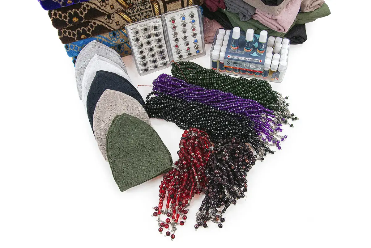 20 Kişilik Hac ve Umre Hediyelik Dodya Kadife Seccade Seti – Premium - 5