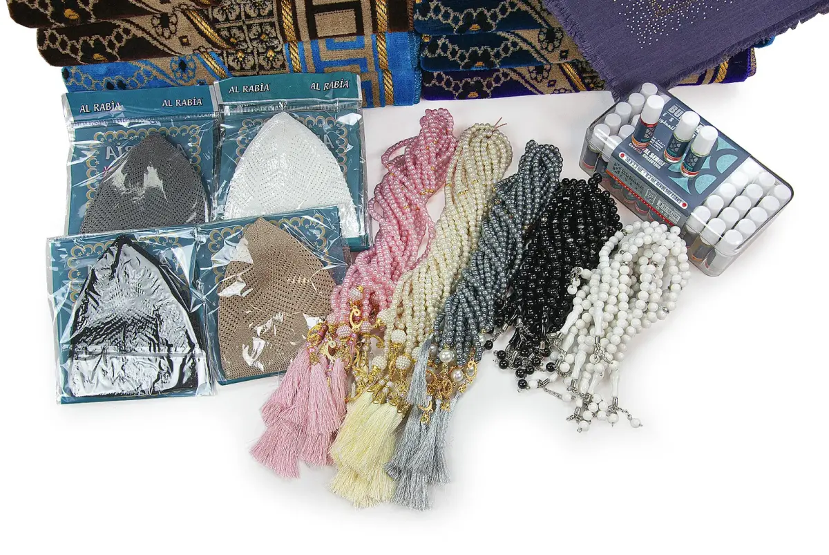 20 Kişilik Hac ve Umre Hediyelik Dodya Kadife Seccade Seti – Delüks (HRM) - 5